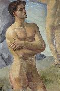 georg pauli Bathing Men France oil painting artist